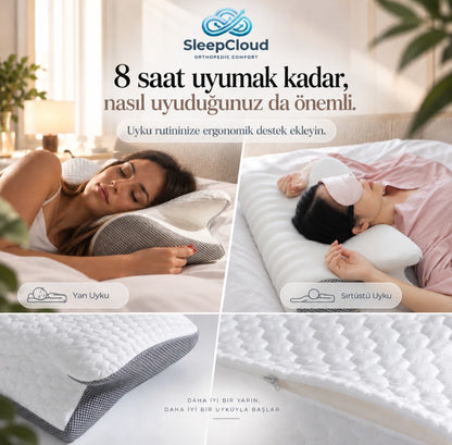 Ortopedik 100% Visko Boyun Destekli Güzellik Yastığı